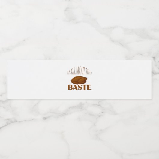 Alles over die Baste Style Quote Waterfles Etiket (Enkel label)