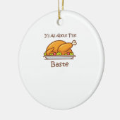 Alles over die baste (Thanksgiving) trendy Keramisch Ornament (Links)