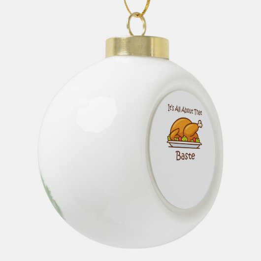 Alles over die baste (Thanksgiving) trendy Keramische Bal Ornament (Links)