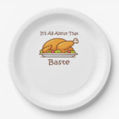 Alles over die baste (Thanksgiving) trendy Papieren Bordje (Voorkant)