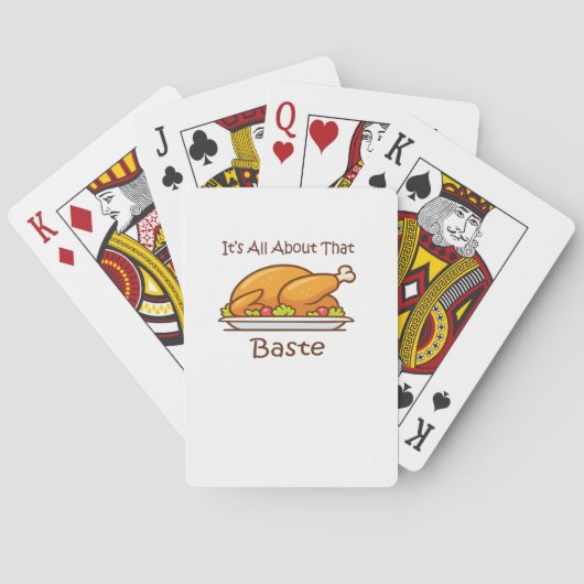 Alles over die baste (Thanksgiving) trendy Pokerkaarten (Achterkant)