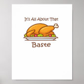 Alles over die baste (Thanksgiving) trendy Poster (Voorkant)