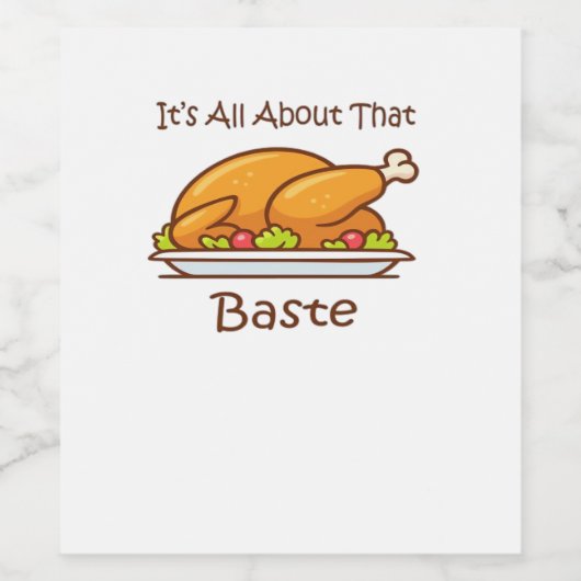 Alles over die baste (Thanksgiving) trendy Wijn Etiket (Enkel label)