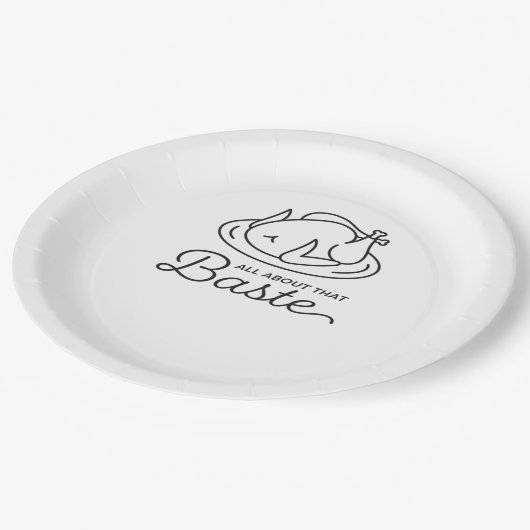 Alles over die smeerlap voor Thanksgiving Papieren Bordje (Gekanteld)