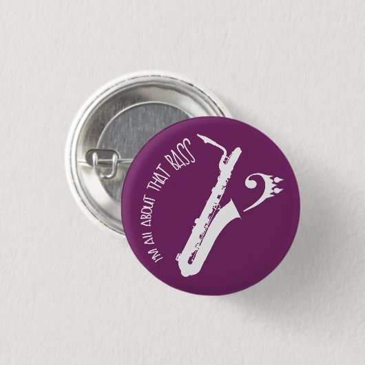 Alles over die tas - Bari Sax Ronde Button 3,2 Cm (Voorkant /achterkant)