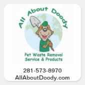 Alles over Doody Sticker - Square (Voorkant)