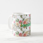 Alles over druk met klantgerichte tekstmok koffiemok (Voorkant links)