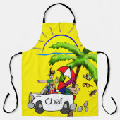 Alles-over-druk Schort Beach Chef (Voorkant)