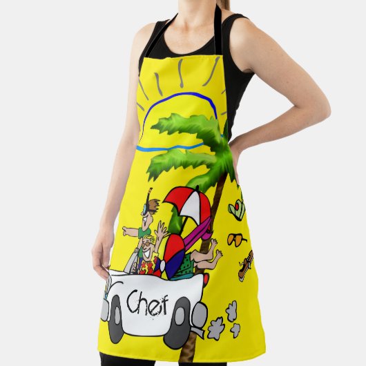 Alles-over-druk Schort Beach Chef (Insitu)