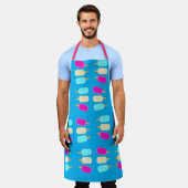 Alles-over-druk Schort IJzenkroam blauw (Gedragen)