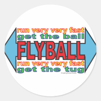 Alles over Flyball Ronde Sticker
