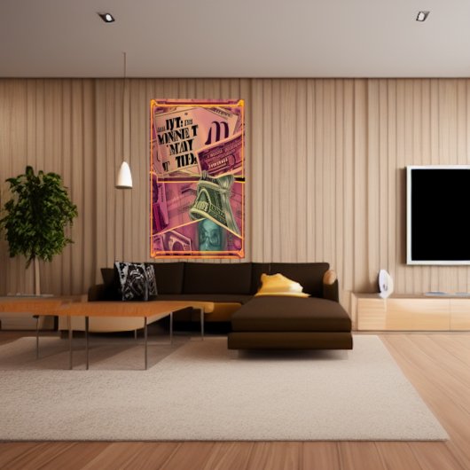 Alles over geld | AI Art Poster