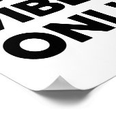 Alles over goede vibes | Verheffende gedachten Poster (Hoek)