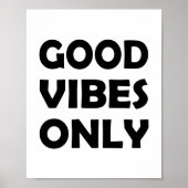 Alles over goede vibes | Verheffende gedachten Poster (Voorkant)
