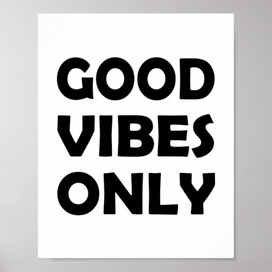 Alles over goede vibes | Verheffende gedachten Poster (Voorkant)