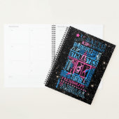 Alles over gymnastiek Typografie in roze en blauw Planner (Display)