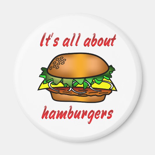 Alles over hamburgers magneet (Voorkant)