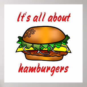Alles over hamburgers poster