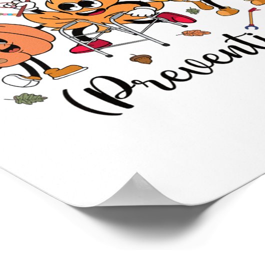 Alles over Herfst Preventie Thanksgiving Herfst Nu Poster (Hoek)