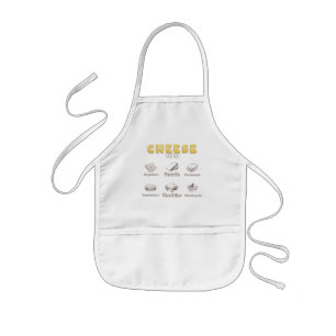 Alles over     het Apron van de Types van Kaas Kinder Schort