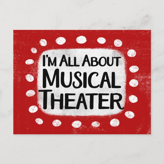 Alles over het Briefkaart van het muziektheater (Voorkant)