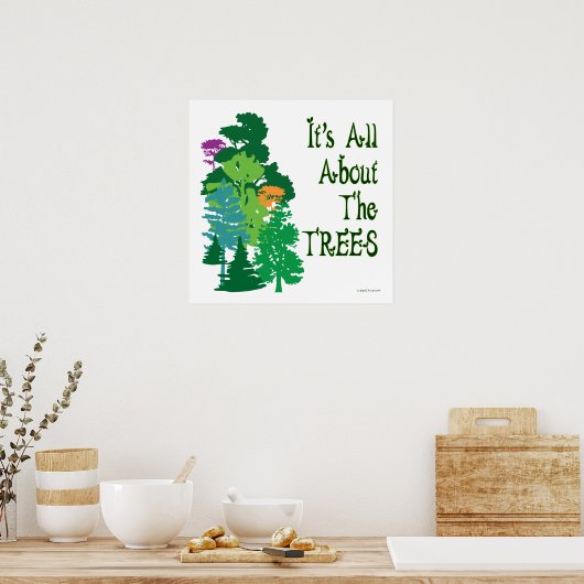 Alles over het groene Poster van de Trees (Keuken)