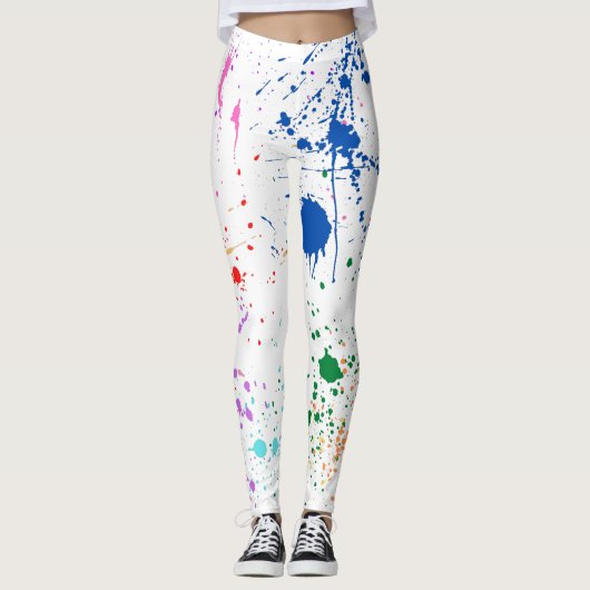 Alles over het patroon van de Verf Leggings (Voorkant)