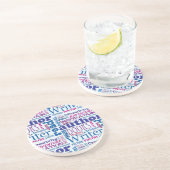 Alles over het schrijven van leuke auteur Word Art Zandsteen Onderzetter (Zijkant)