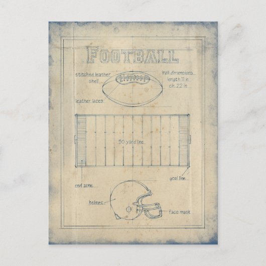 Alles over het spel - Football Briefkaart (Voorkant)