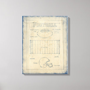 Alles over het spel - Football Canvas Afdruk