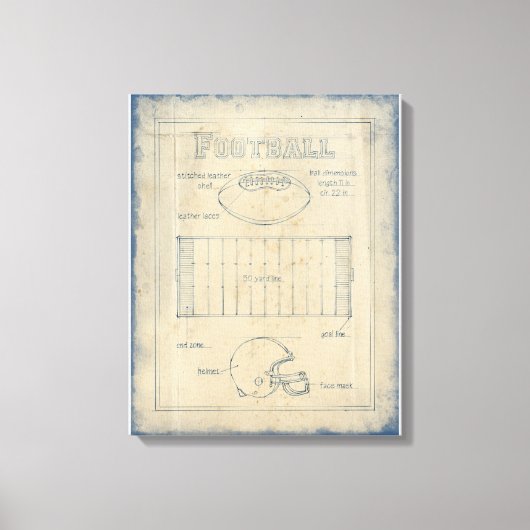 Alles over het spel - Football Canvas Afdruk (Voorkant)