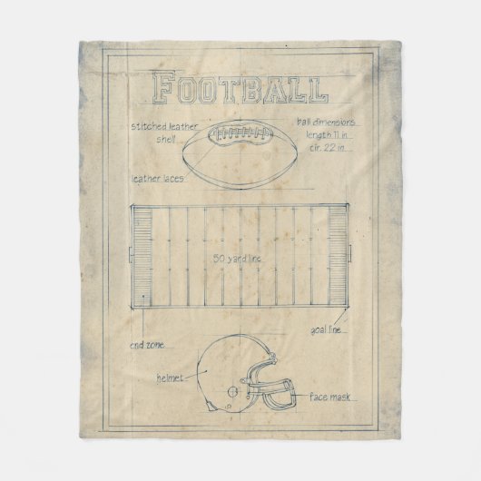 Alles over het spel - Football Fleece Deken (Voorkant)