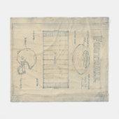 Alles over het spel - Football Fleece Deken (Voorkant (Horizontaal))