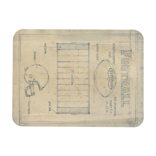 Alles over het spel - Football Magneet (Horizontaal)