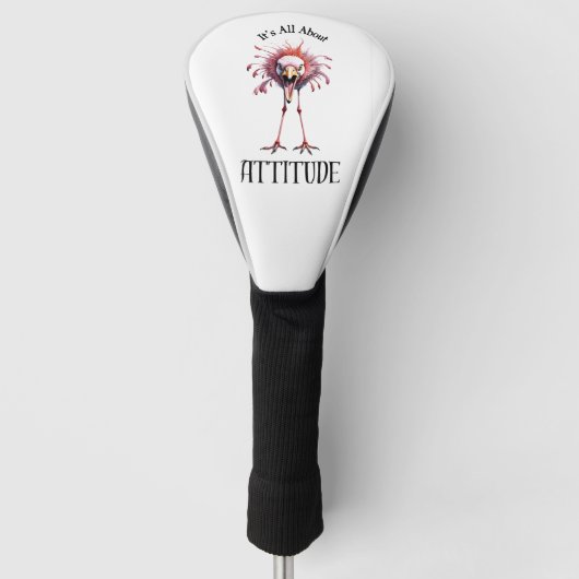 Alles over houding grappige flamingo golfheadcover (Voorkant)