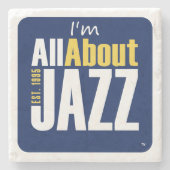 Alles over Jazz Drink Coasters Stenen Onderzetter (Voorkant)