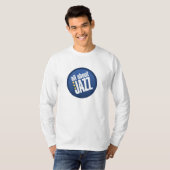 Alles over Jazz-Mannen — zware, lange hoes T-shirt (Voorkant volledig)