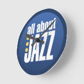 Alles over Jazz Wall Clock Ronde Klok (Hoek)