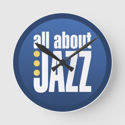 Alles over Jazz Wall Clock Ronde Klok (Voorkant)