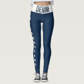 ALLES OVER JOU - Fashionable Denim Sports Leggings (Voorkant)