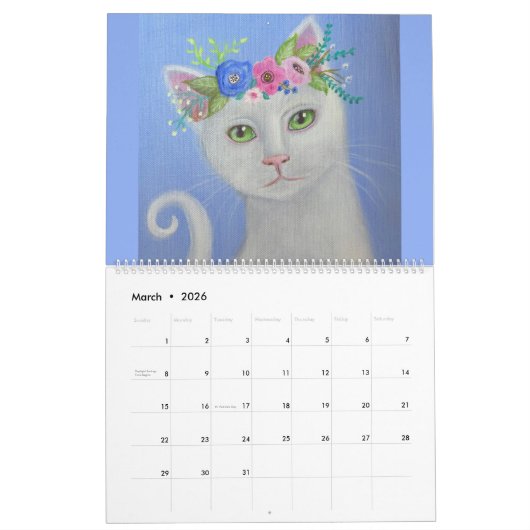 Alles over katten 2025 Whimsical Art Kalender (Mar 2026)