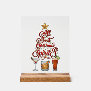 Alles over Kerstgeesten Cocktails Whiskey Ster Acryl Bord