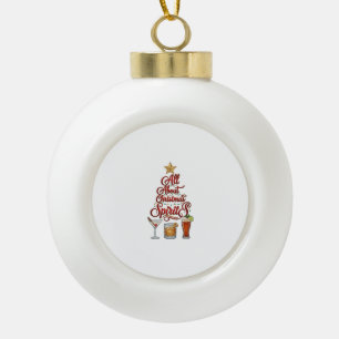 Alles over Kerstgeesten Cocktails Whiskey Ster Keramische Bal Ornament