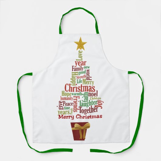 Alles over Kerstmis Schort (Voorkant)