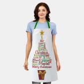 Alles over Kerstmis Schort (Gedragen)