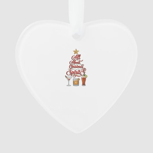 Alles over Kerstspirits Cocktails Whiskey Ster Ornament (voorkant)