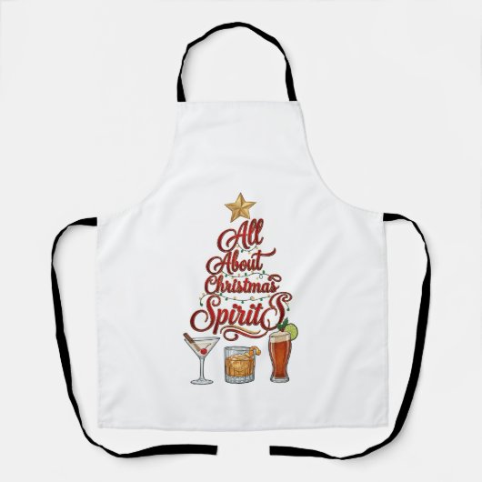 Alles over Kerstspirits Cocktails Whiskey Ster Schort (Voorkant)