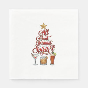 Alles over Kerstspirits Cocktails Whiskey Ster Servet