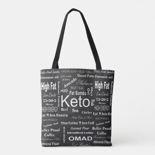 Alles over Keto Tote Bag (Achterkant)