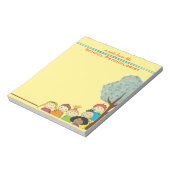 Alles over Kinderen— schoolpsycholoog Note Pad Notitieblok (Linkerzijde)